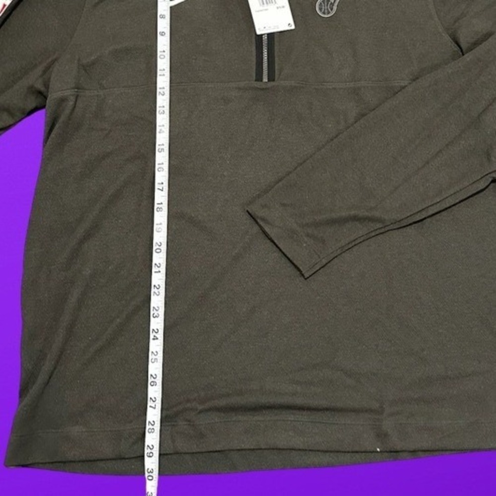 Nike Utah Jazz Dri-FIT 1/4 Zip Pullover Sweatshirt NBA Gray Men's XXL-Tall NWT - Picture 6 of 9